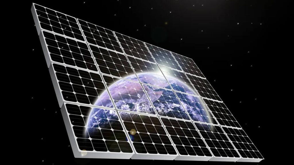 Sonnenkollektoren im Weltraum